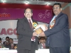 Hon. Secretary Dr. Jayesh Lele receiving the Predient's Special Feliciation Award